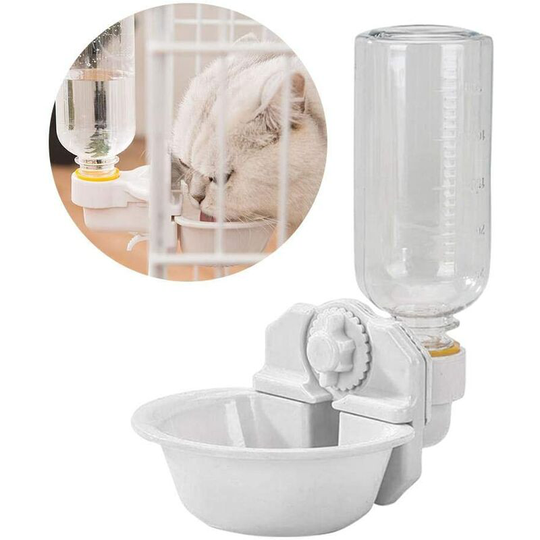 Bearsu - Hamster Water Bottle, Guinea Pigs Water Bottle, Small Animal Cage Hanging Dispenser Bowl Bottle, Mini Cat/Hamster/Rat/Rabbit Water Dispenser