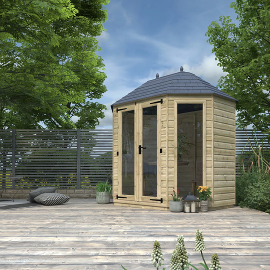 8' x 6' Tiger Elite Pressure-Treated Octagonal Vista