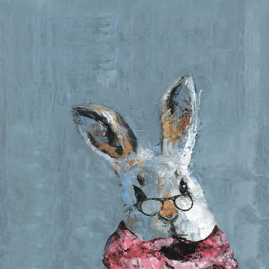Granny Bunny - Wrapped Canvas Painting Print