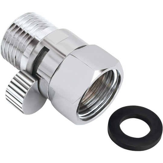 Water Saving Shower Head Stop Valve Flow Control Stop Valve Brass Faucet Flow Rate Universal Replacement Part