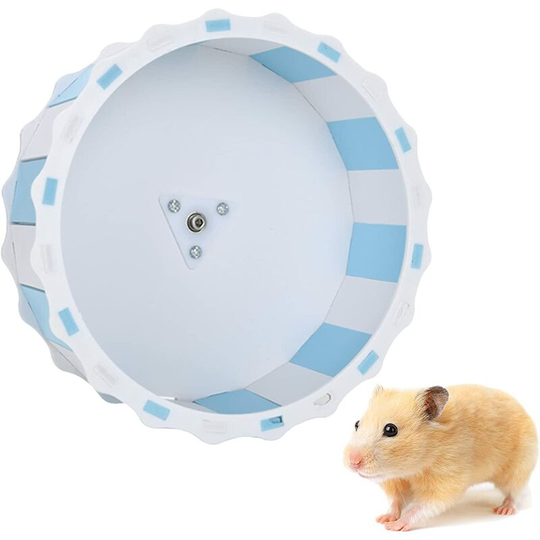 Soekavia - Hamster Wheel 17cm, Silent Hamster Wheel, Small Animal Exercise Wheels, Silent Running Wheel,Hamster Wheel Toy for Chinchilla Hedgehog