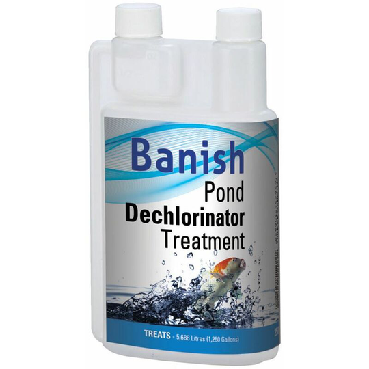Industrial Leisure - Banish Pond Dechlorinator Treatment 250ml - Treats 5688 Litres
