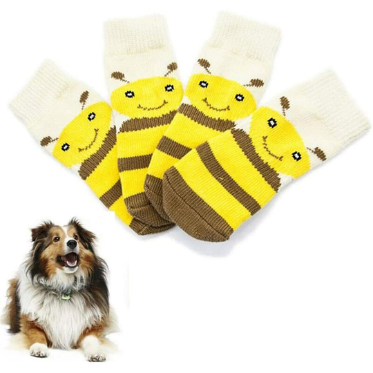 Denuotop - Boots & Slippers Dog Socks Dog Boots Dog Shoes Dog Slippers Dog Socks Dog Shoes Non-Slip Dog Boots for Injured Paws Waterproof ,Bee 4XL