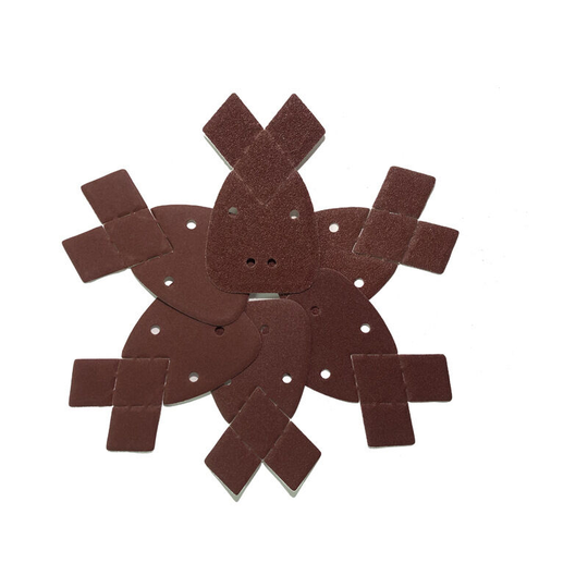 Betterlifegb - BR-Vie 50 Pieces Abrasive Triangles - 140mm - Self Adhesive - 4 Holes - Grit 40/60/80/120/240 - Compatible with Black + Decker Mouse®