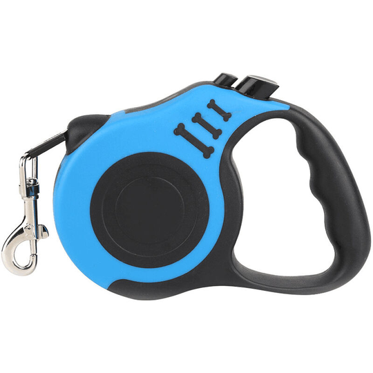 Retractable Dog Leash Pet Walking Leash With Anti-slip Handle for Small and Medium Pets, Blue - Blue
