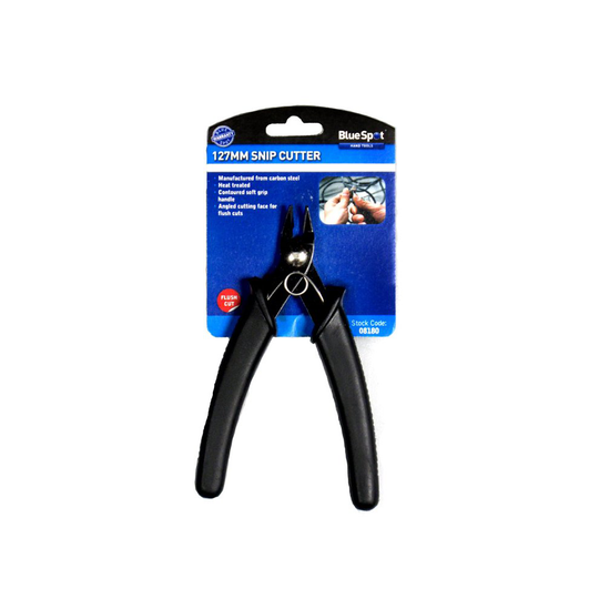 127mm Snip Cutter With Contoured Soft Grip Handle - Small Wire Pliers 5 Side - cutter small wire snip pliers 5 127mm side