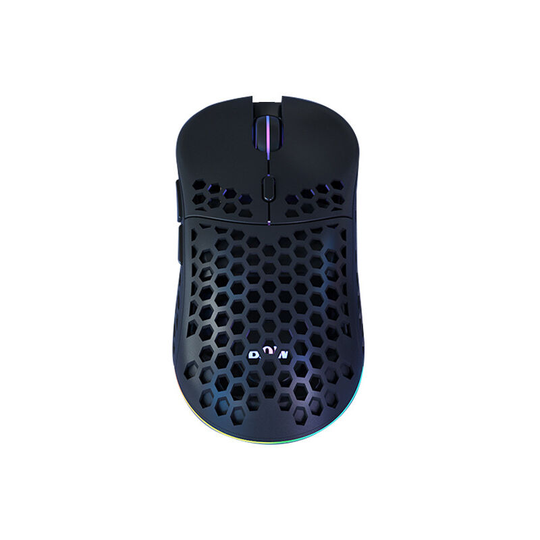 MUFF Wireless Mouse, 2.4G Mobile Optical Mouse with Hollow Honeycomb Shell, 4 Buttons, 1600 DPI 3-Level Adjustable for Windows Mac PC Computer Gaming