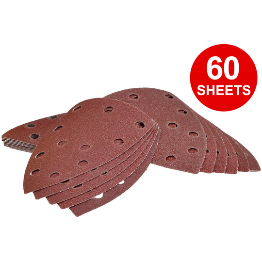 Wolf - 60 Pack G60 Triangular Sanding Sheets