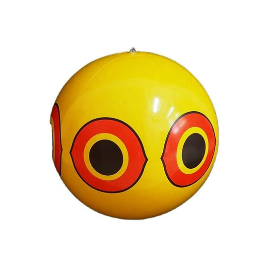 2 Scarecrow Balloons Anti-Pigeons, Birds, Herons, Magpies, Lapwings and Sparrows, yellow/red