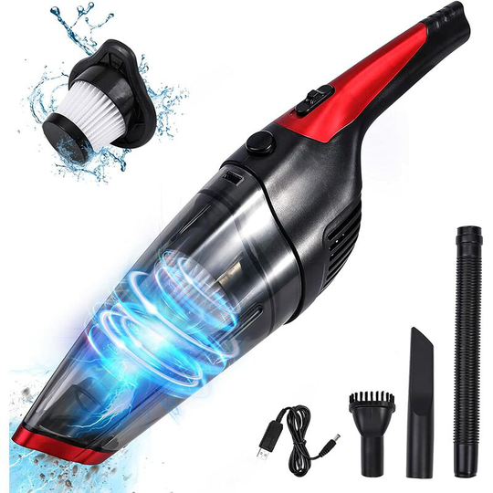 Cordless, rechargeable (usb charging) handheld vacuum cleaner, powerful vacuum cleaner, portable handheld vacuum cleaner for pet hair, home and car
