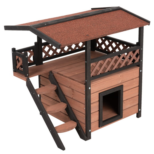 Maisonette Outdoor Cat House - 77 x 56.4 x 72.4cm (L x W x H)