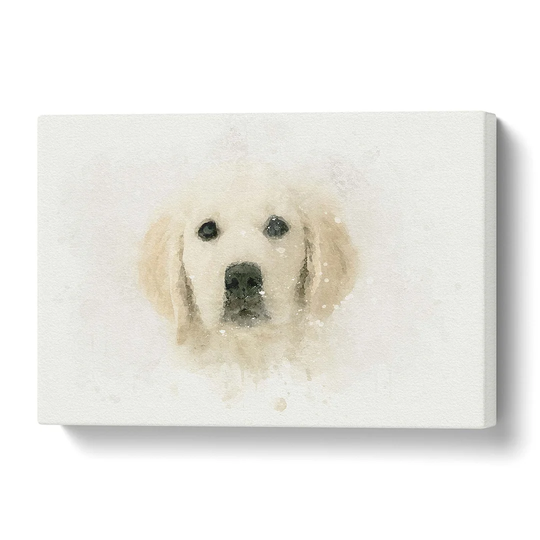 'Golden Retriever Puppy' Graphic Art on Wrapped Canvas