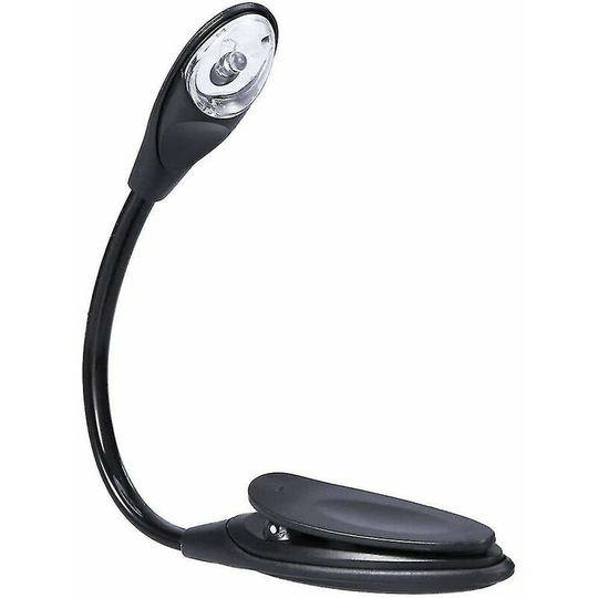 Convenient Mini Clip Led Portable Travel Book Reading Light, Black