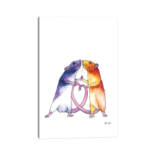 Valentines Rat Card
