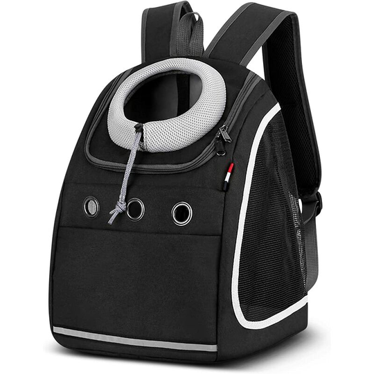 Portable Dog Backpack Comfortable Breathable for Small Dogs Puppy Cats Pet Travel Hiking Camping Carrier Backpacks Black
