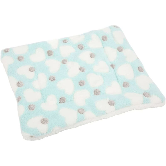 Warm Fleece Hamster Cushion, Soft And Comfortable Hamster Bed To Keep Pet Warm For Winter(small, Green Love) Thsinde