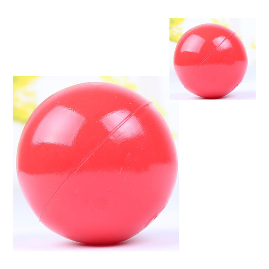 Indestructible Dog Ball Dog Chew Toys for Aggressive Chewers,Dog Training Accessories,Solid Rubber Bouncy Ball Made of Pure Natural Rubber, 7 cm, Red