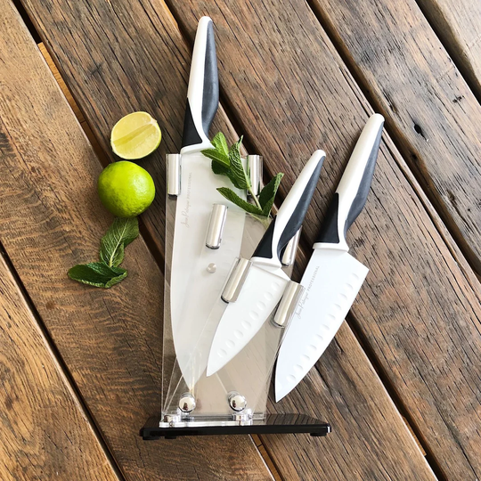 3 Piece Knife Block Set
