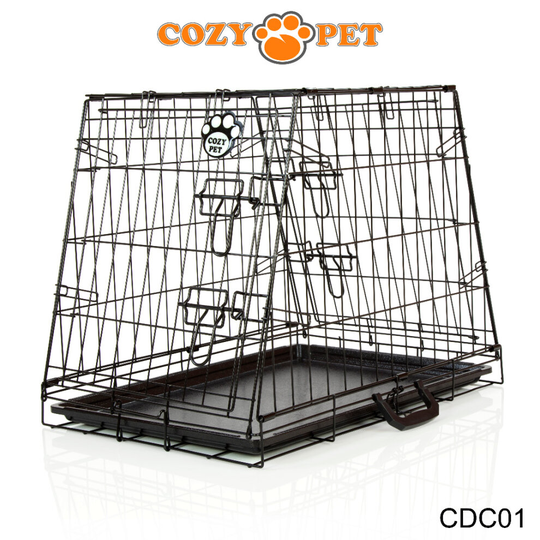 Car Dog Cage Travel Cozy Pet 24'' Small Size Puppy Cat Crate CDC01