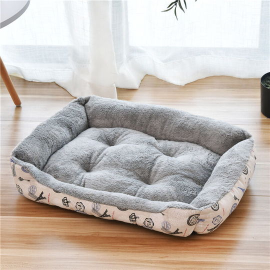 Cat pet bed, autumn and winter, small, medium and large dog bed 70 * 52cm Arctic Velvet Gray