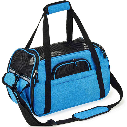 Cat Carrier Bag, Removable Washable Foldable Handbag for Cat Kitten Small Dog Rabbit Pet Airplane Approved