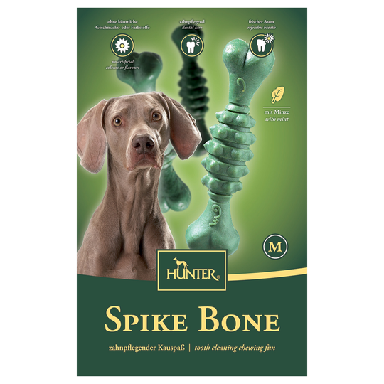 HUNTER Spike Bone - Medium 4 Pack - Saver Pack: 3 x 68g