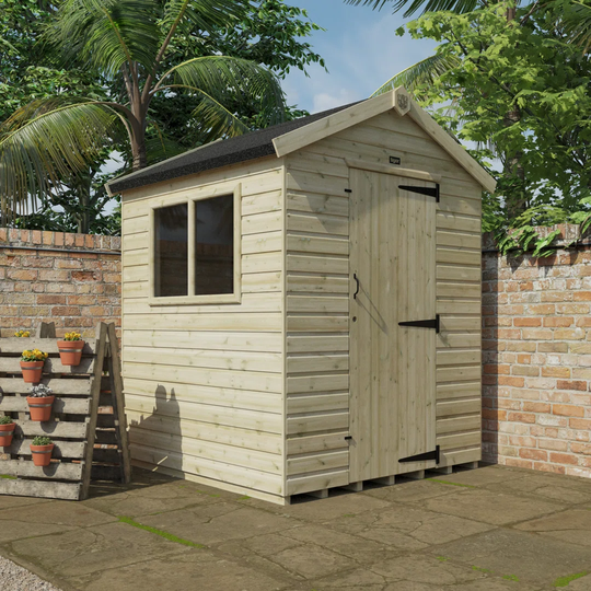 Tiger 6 Ft. W x 6 Ft. D Shiplap Apex Wooden Shed