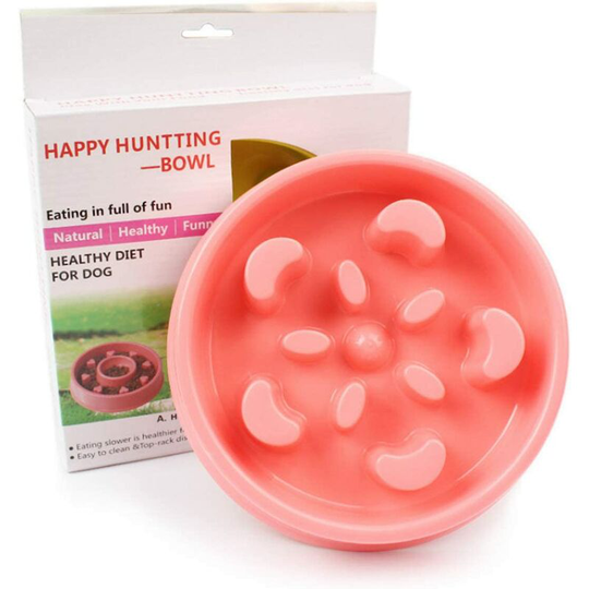 Anti-Bloat Slow Feeding Bowl for Small Medium Dogs and Cats, Anti Glutton Bowl Interactive Dog Cat Bowl Avoid fast food