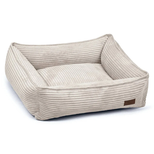 Designed by Lotte Dog Bed Ribbed 65 x 60 x 20cm Light Grey