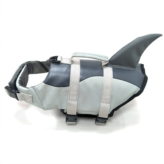 Mermaid Style Dog Life Vest Suitable for Small Medium Dogs Gray (l)
