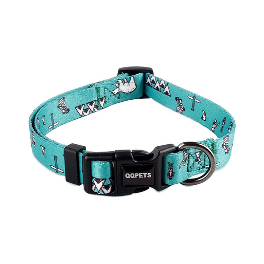 Bear Designer Dog Collar in Bluepale, Small