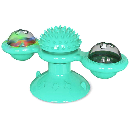 Rotated Windmill Toy Pet Friction Tools Lighting Playing Rotary Toy