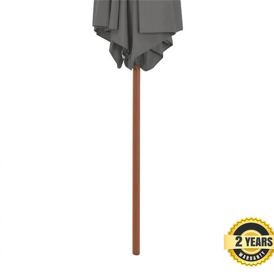Parasol with wooden pole 270cm