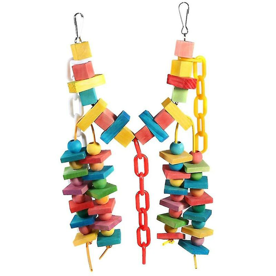 Colorful Parrot Chew Bite Toy For Pet Bird Hanging Swing And Rest Toy Thsinde
