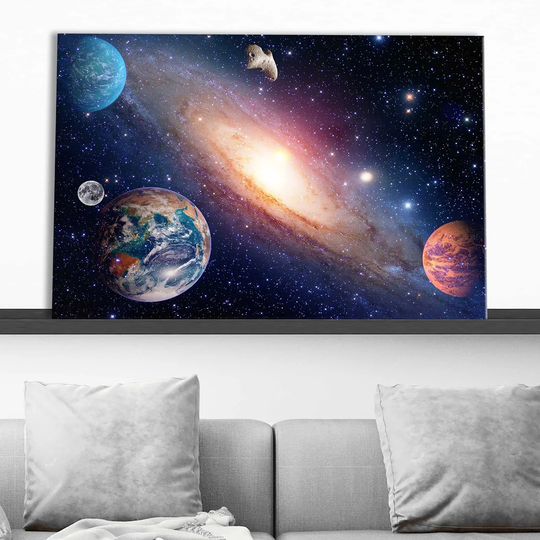 Solar System 1 - Wrapped Canvas Photograph Print