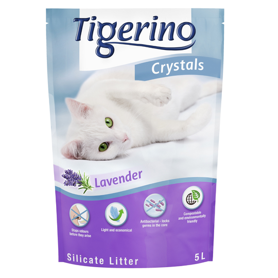 Tigerino Crystals Lavender Cat Litter - 5 litre