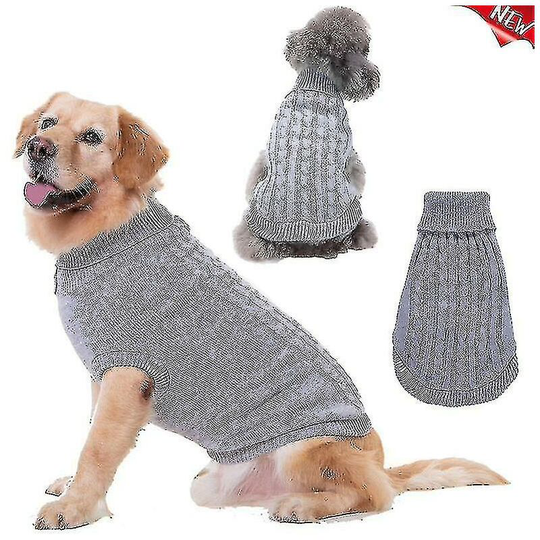 Warm Small Large Dog Sweater Cat Clothes Winter Turtleneck Pet Puppy Knitwear Sweaters Clothes For Cat Small Medium Large Dogs xs