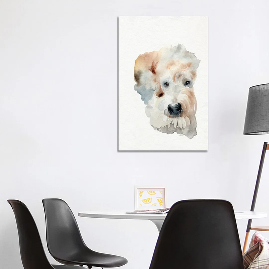 Scruffy Puppy I by Jennifer Paxton Parker - Wrapped Canvas Painting