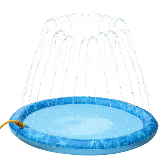 Dog Pet Splash Sprinkler Paddling Water Swimming Pool Wet Cool Outdoor Garden