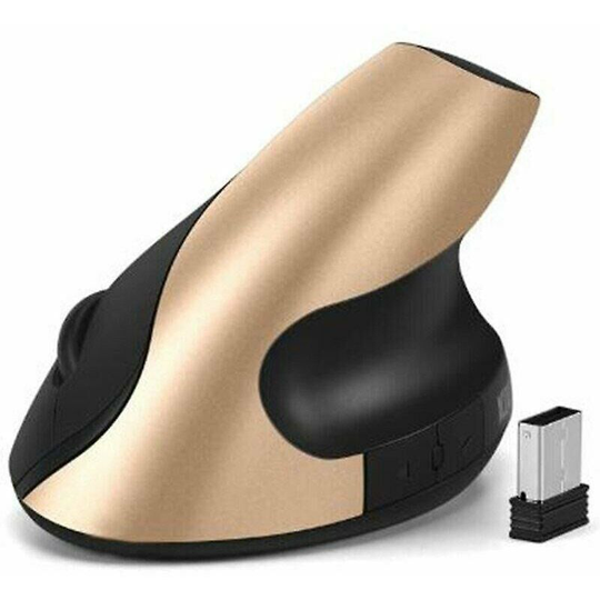 Rechargeable Ergonomic Mouse 2.4G Vertical Wireless 6 Buttons 1600DPI Customize Laptop Battery Mouse