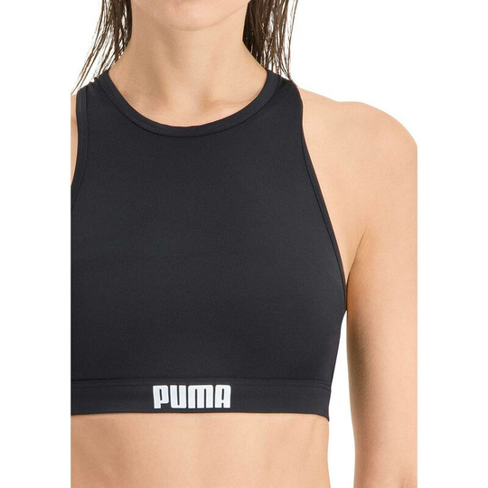 Puma - Women's Racerback Swim Top - xs / 6-8 - Black - Black