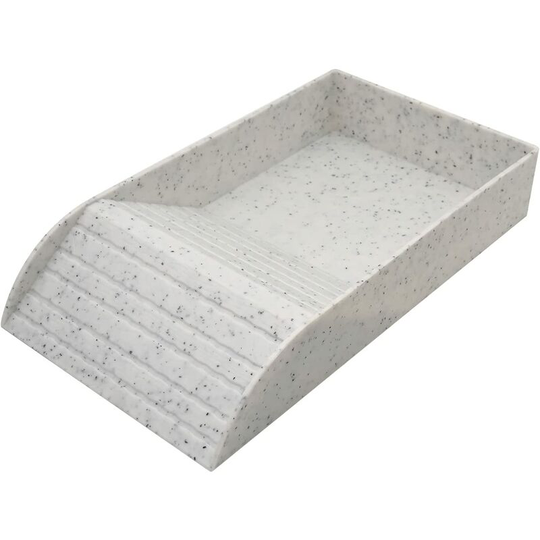Echoo - Reptile Feeding Dish with Ramp and Basking Platform Plastic Turtle Food and Water Bowl
