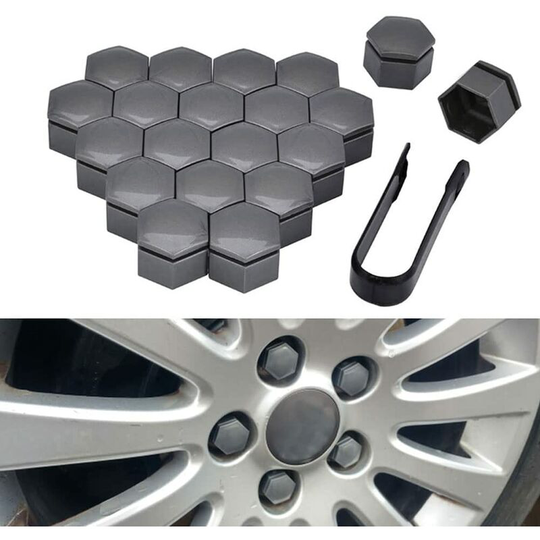 20 pcs Cars Nut Covers For Opel Astra hgj Insignia Mokka Zafira, Wheel Nut Caps Hex Bolt Nut Covers Dustproof Protectors