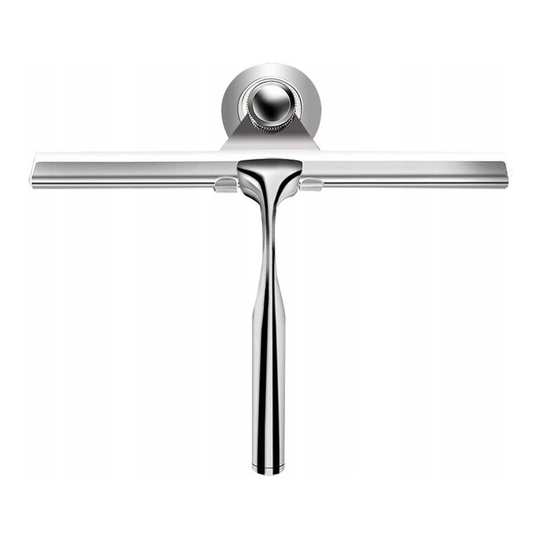 Betterlifegb - Shower Raclette, Stainless Steel Scraper, With Replaceable Wiper Blade, Used For Bathroom Window Scraper, Used for Cleaning Bathroom