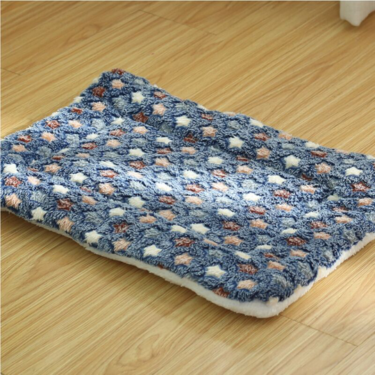 1 Pack Square Plush Guinea Pig Hamster Hedgehog Pillows Bed Sleeping Rabbit Cage Accessories Mat (Stars, 32*25cm)