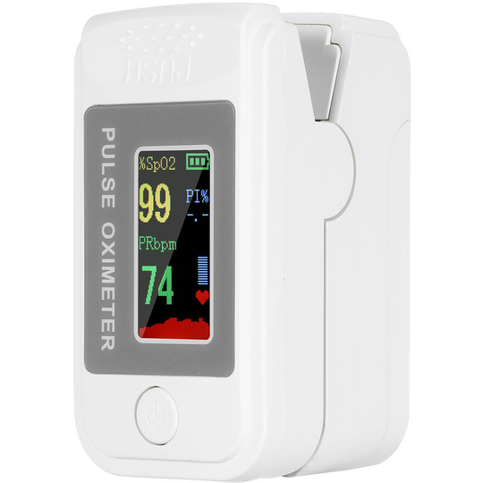 Superseller - Fingertip Pulse Oximeter Blood Oxygen Saturation Monitor Measuring SpO2 Pulse Rate & Perfusion Index Rotatable tft Color Display with