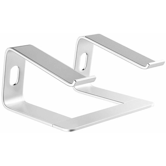 Bearsu - Laptop Stand, Ergonomic Laptop Stand, Aluminum Laptop Stand, Compatible with 10-15.6' (Silver)
