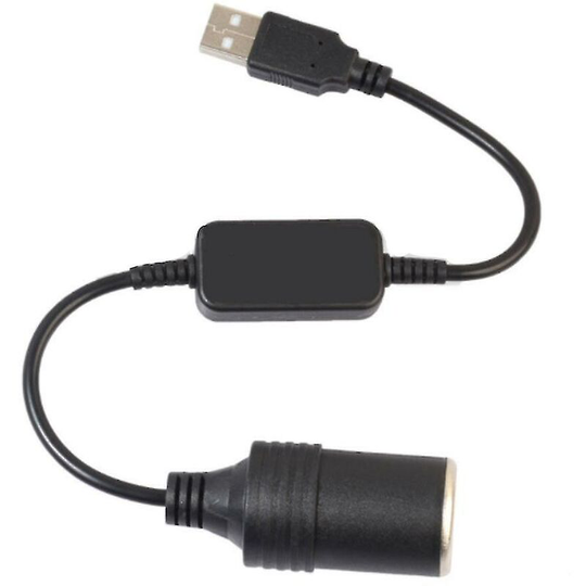 Usb Port To 12v Car Cigarette Lighter Socket Female Converter Adapter Cord