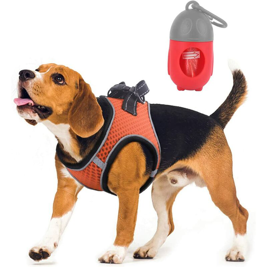 Briday - Dog Vest Harness No Pull Puppy Comfortable Breathable Reflective Dog Harness, Extra Soft Pet Mesh Step Dog Harness, Training Walking of