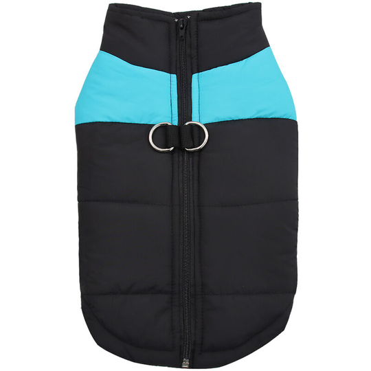 Waterproof Windproof Dog Coat, Autumn and Winter Dog Jacket, Extra Cotton Thickened Dog Clothing Warm Pet Dog Vest Dog Cotton Coat,model:Blue 4XL